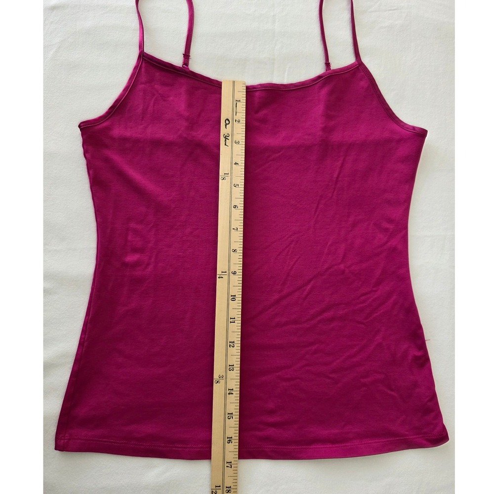 Ellen Tracy Cami Women M Festival Pink Adjustable Strap Slimming Top Barbie - Picture 3 of 8